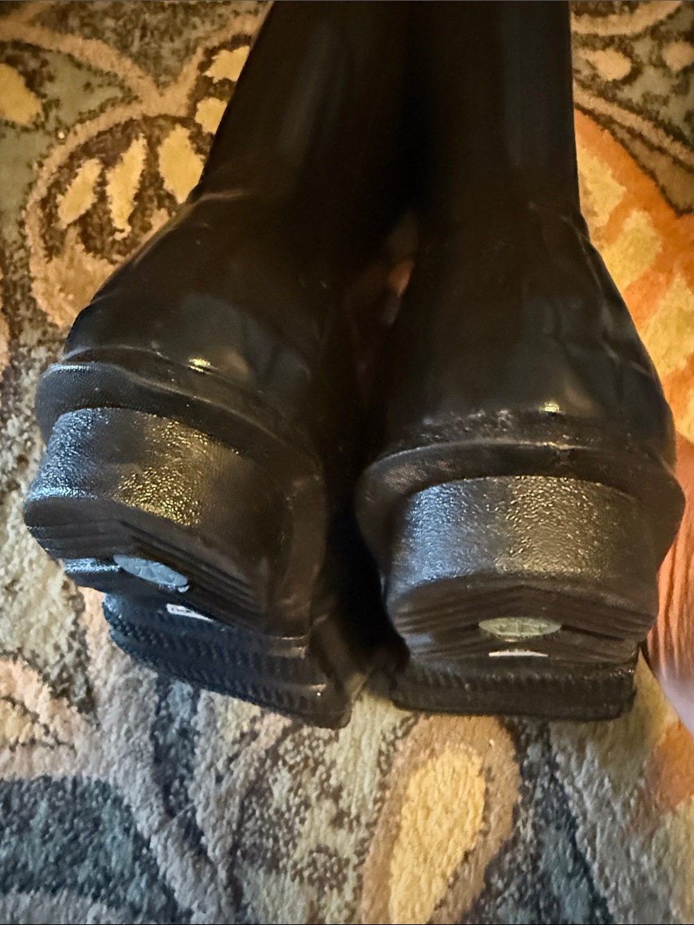 Hunter Tall Gloss Black Rain Boots - Classic Logo - Picture 7 of 12